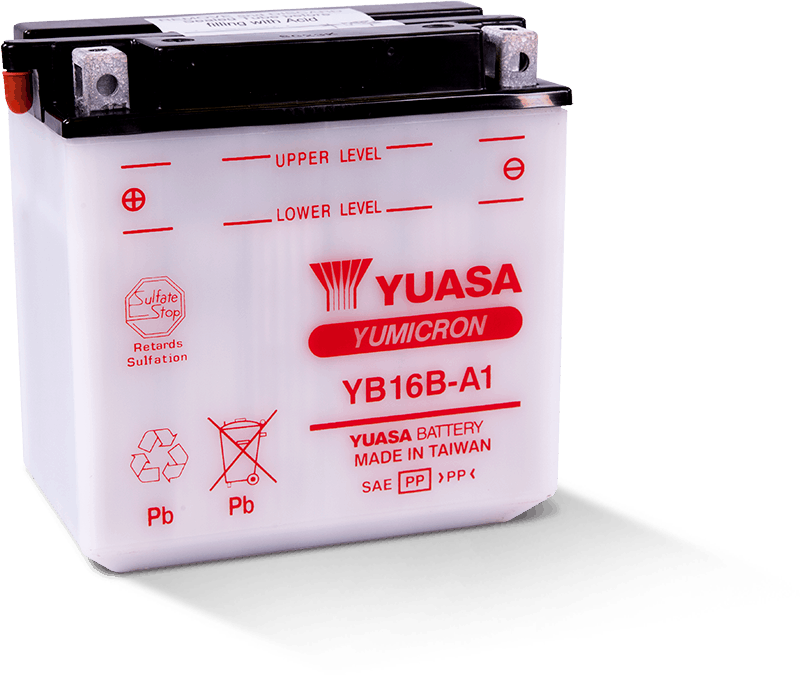 Yuasa YB16B-A1 Yumicron 12-Volt Battery - Racecraft Industries