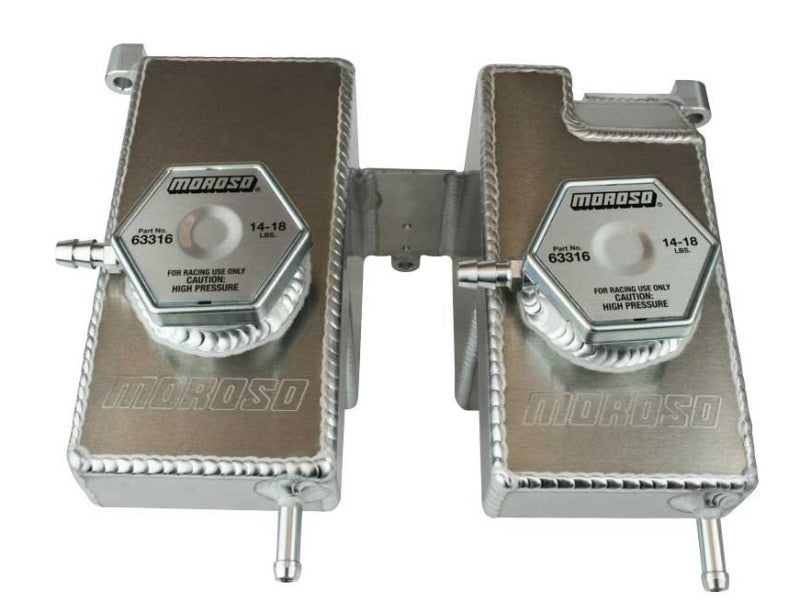 Moroso 16-Up Polaris RZR Turbo/Turbo S Dual Coolant Intercooler Tank - Racecraft Industries