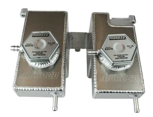 Moroso 16-Up Polaris RZR Turbo/Turbo S Dual Coolant Intercooler Tank - Racecraft Industries