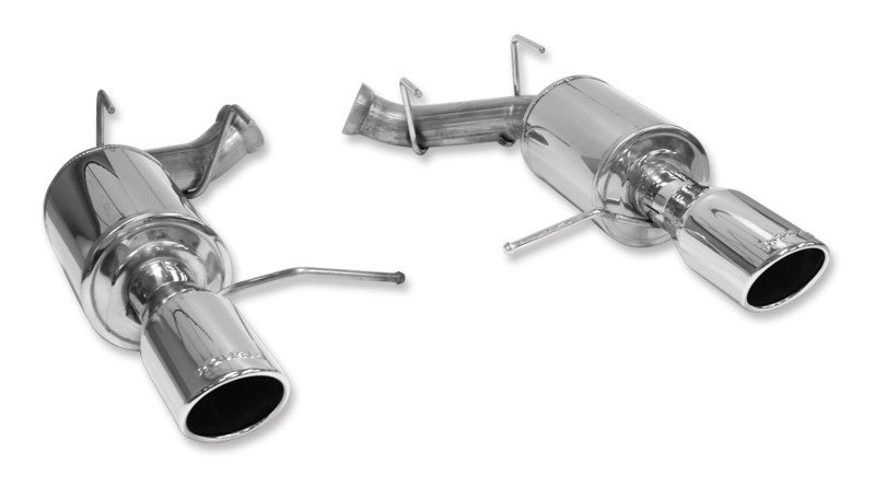 Roush 2011-2014 Ford Mustang V6 Enhanced Sound Dual Axle-Back w/ Round Tips - Racecraft Industries
