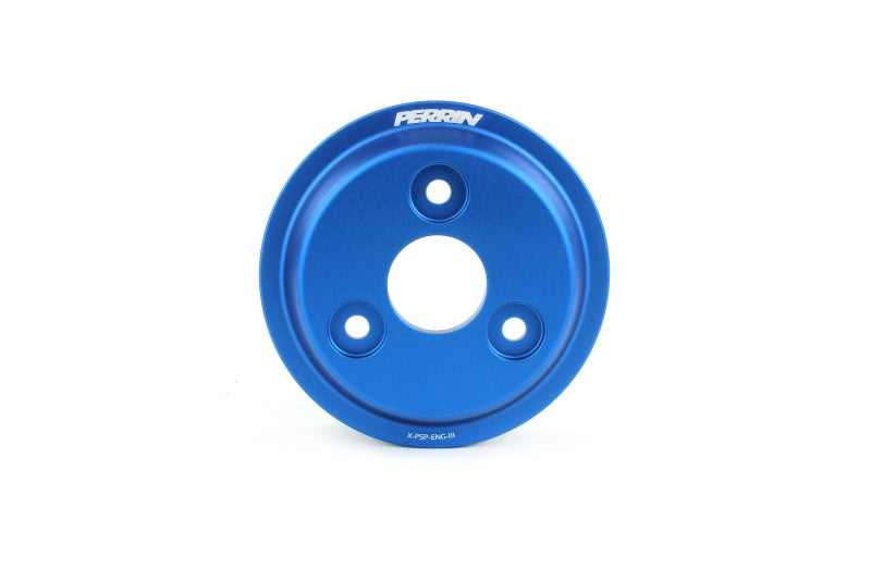 Perrin 15-22 Subaru WRX / 14-18 FXT / 18-21 Crosstrek Lightweight Water Pump Pulley - Blue - Racecraft Industries