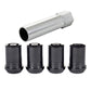 McGard Wheel Lock Nut Set - 4pk. (Tuner / Cone Seat) M12X1.5 / 13/16 Hex / 1.24in. Length - Black - Racecraft Industries
