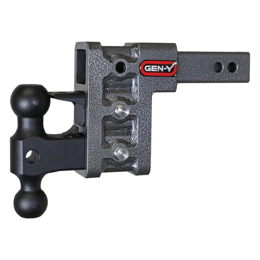 Gen-Y Mega Duty 2in Shank 5in Drop 2K TW 16K Hitch w/GH-051 Dual-Ball/GH-032 Pintle Lock - Racecraft Industries