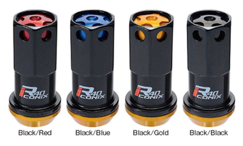 Project Kics 12X1.25 Black R40 Lug Nut - Single - Racecraft Industries