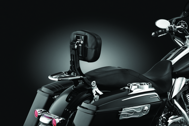Kuryakyn Multi-Purpose Backrest Black & Chrome - Racecraft Industries