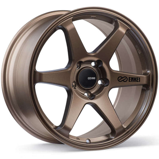 Enkei T6R 18x9.5 45mm Offset 5x120 Bolt Pattern 72.6 Bore Matte Bronze Wheel - Racecraft Industries