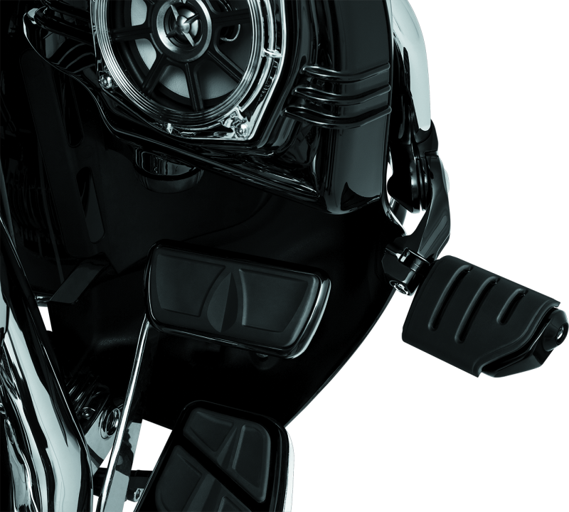 Kuryakyn Tour Tech Trident Dually 4in Back Arm With 1-1/4in Clamps Black - Racecraft Industries