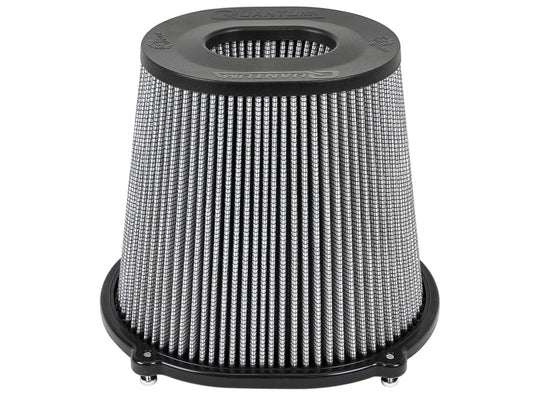 aFe Quantum Pro DRY S Air Filter Inverted Top - 5in Flange x 8in Height - Dry PDS - Racecraft Industries