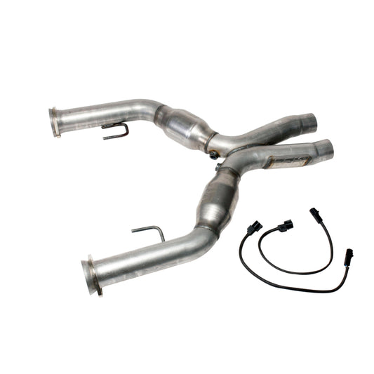 BBK 05-10 Mustang 4.6 Short Mid X Pipe With Catalytic Converters 2-3/4 For BBK Long Tube Headers - Racecraft Industries