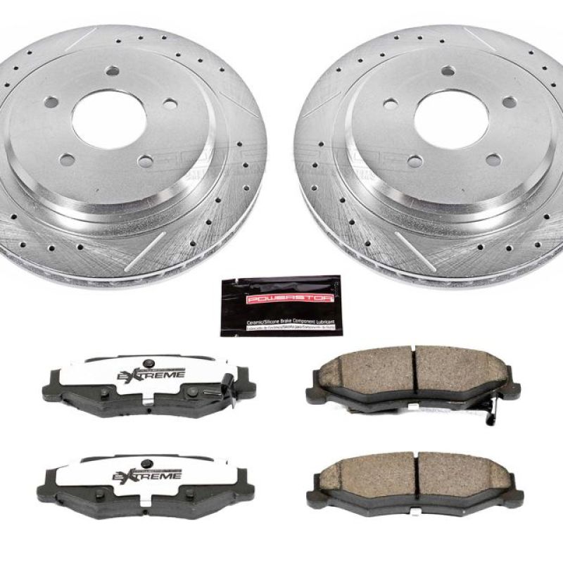 Power Stop 04-09 Cadillac XLR Rear Z26 Street Warrior Brake Kit - Racecraft Industries
