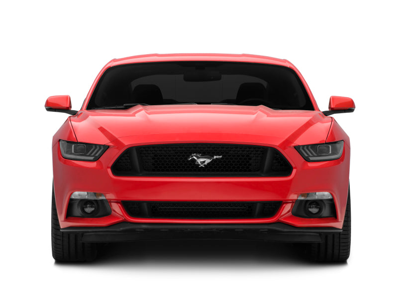 Raxiom 15-17 Ford Mustang Projector Headlights OEM HID Bulbs- Black Housing (Clear Lens) - Racecraft Industries