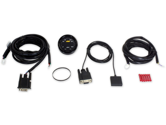 AEM X-Series 0-160 MPH Black Bezel w/ Black Face GPS Speedometer Gauge - Racecraft Industries