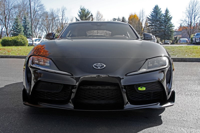 Perrin 2020 Toyota Supra Tow Hook Kit (Front) - Neon Yellow - Racecraft Industries