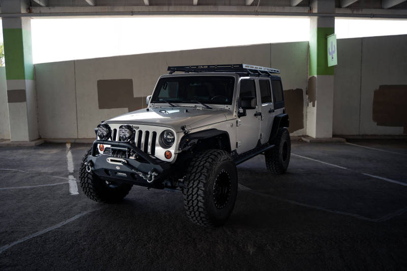 DV8 Offroad 07-18 Jeep Wrangler JK Full-Length Roof Rack - Racecraft Industries