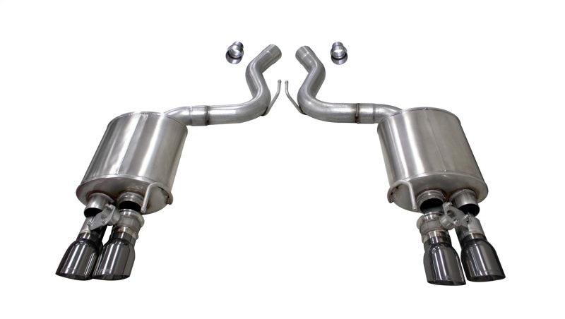 Corsa 2018-2023 Ford Mustang GT Fastback 5.0L 3in Sport Axle-Back Exhaust w/ 4in Gunmetal Tips - Racecraft Industries