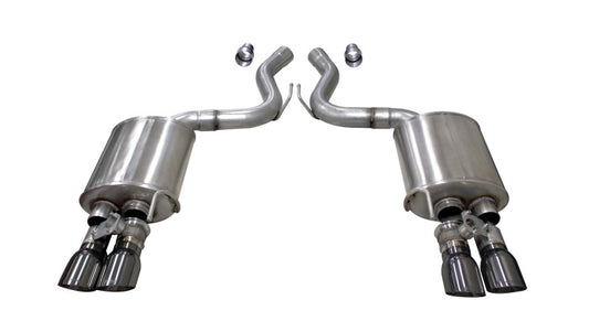 Corsa 2018-2023 Ford Mustang GT Fastback 5.0L 3in Sport Axle-Back Exhaust w/ 4in Gunmetal Tips - Racecraft Industries