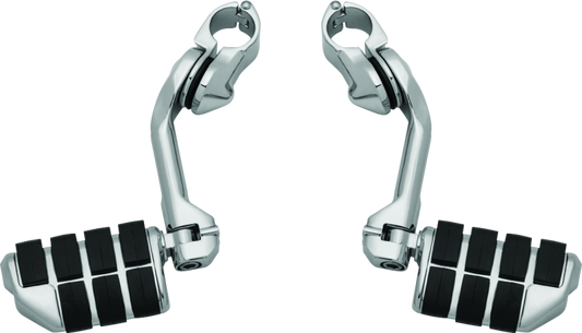 Kuryakyn Tour-Tech Cruise 6in Mount Arm With Dually ISO Pegs 1-1/4in Clamp Chrome - Racecraft Industries