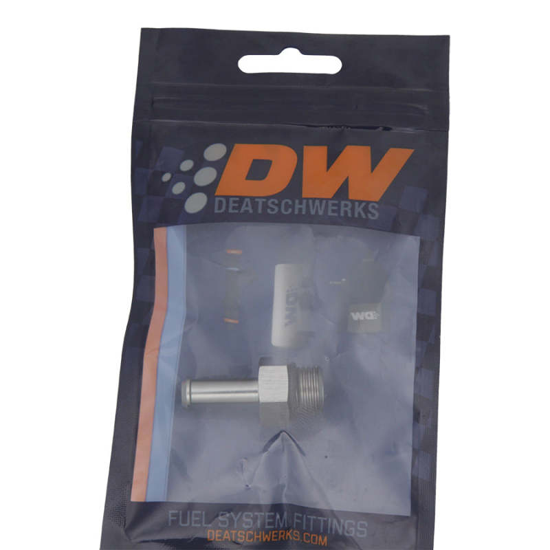 DeatschWerks 6AN ORB Male To 5/16in Barb Fitting (Single Barb - Incl O-Ring) - Racecraft Industries