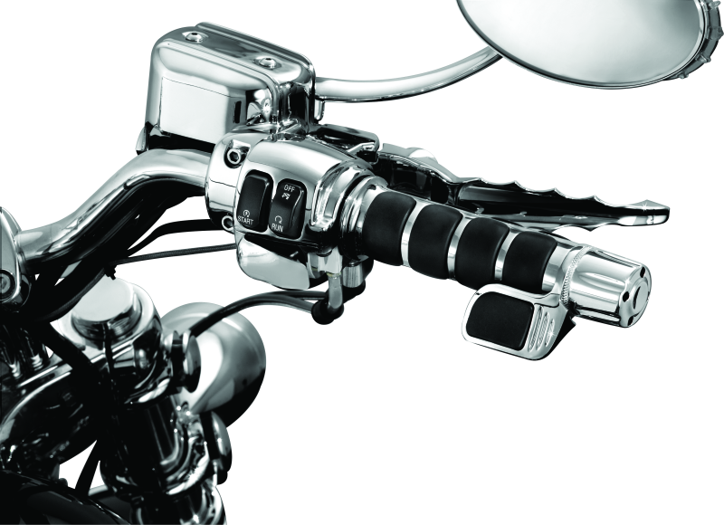 Kuryakyn Contoured ISO Throttle Boss Chrome - Racecraft Industries