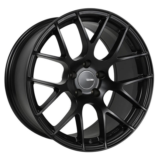 Enkei Raijin 18x9.5 35mm Offset 5x120 Bolt Pattern 72.6 Bore Diameter Matte Black Wheel - Racecraft Industries