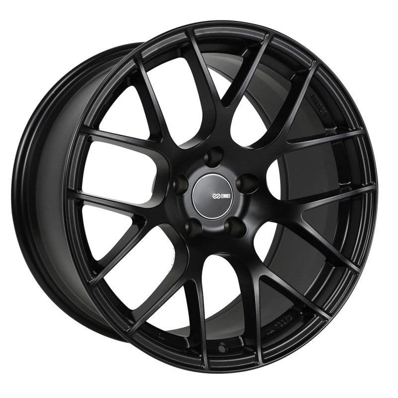Enkei Raijin 19x8.5 42mm Offset 5x112 Bolt Pattern 72.6 Hub Bore Black Wheel - Racecraft Industries