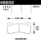 Hawk Willwood 6617 DTC-60 Race Brake Pads - Racecraft Industries