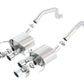 Borla 15 Chevy Corvette C7 ZO6 6.2L w/o AFM w/ NPP ATAK Quad RD RL IC Tips Center Rear Exit Exh - Racecraft Industries