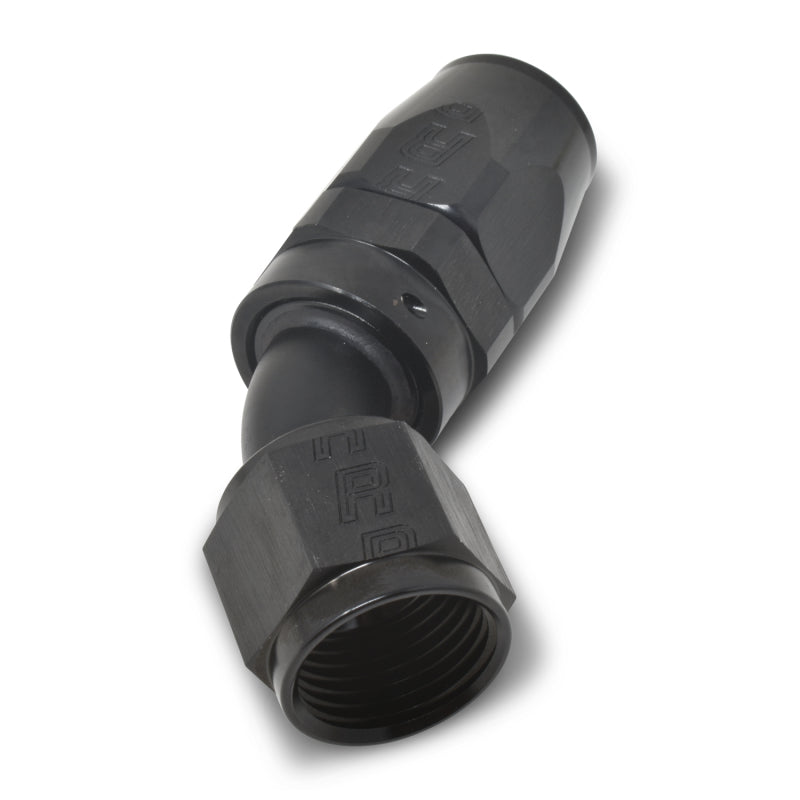 Russell Performance -10 AN Black 45 Degree Full Flow Hose End - Racecraft Industries