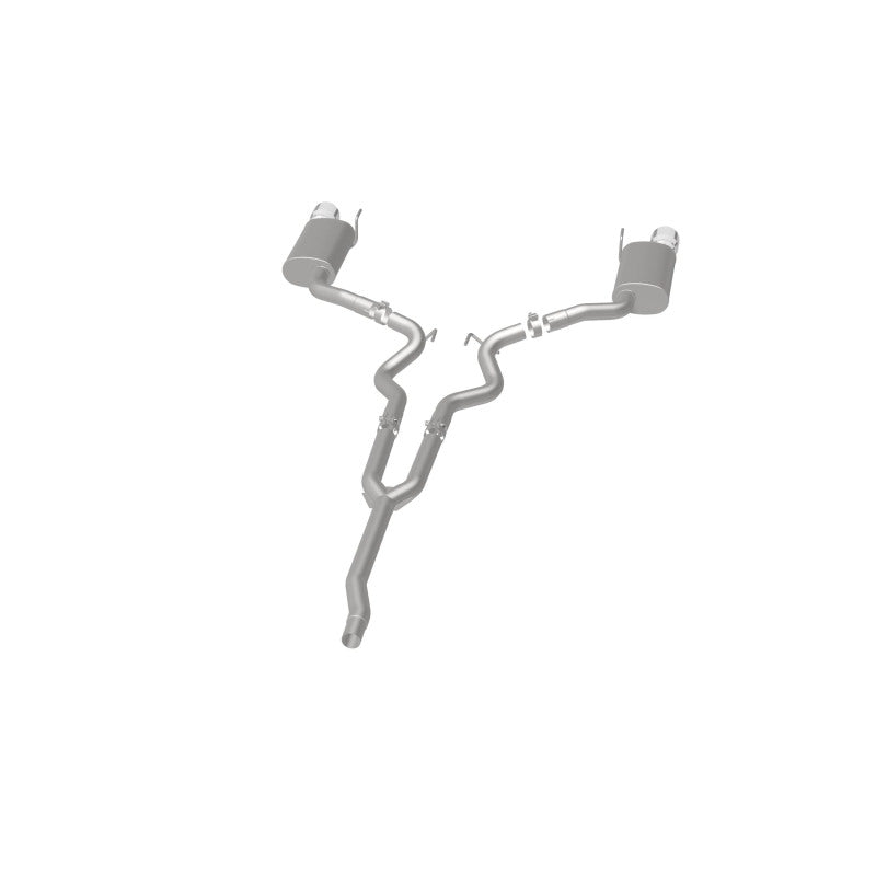 MagnaFlow Cat Back, SS, 2.5in, Street, Dual Split Polished 4.5in Tips 2015 Ford Mustang Ecoboost - Racecraft Industries