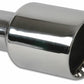 Vibrant 2.50in Inlet I.D. 3.50in Outlet O.D. Round Stainless Steel Tip (Double Wall Angle Cut) - Racecraft Industries