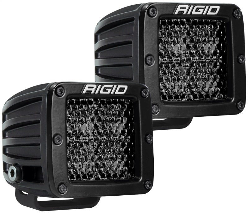 Rigid Industries D Series PRO Midnight Edition - Spot - Diffused - Pair - Racecraft Industries
