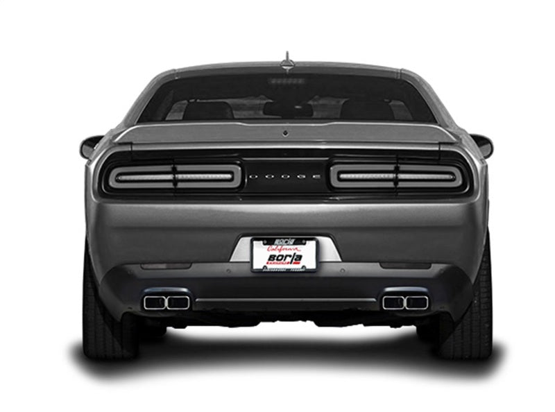 Borla 15-16 Dodge Challenger R/T 5.7L Dual Rectangle Angle Cut Dual Split Rear Exit ATAK Exhaust - Racecraft Industries