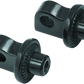 Kuryakyn Splined Peg Adapter Harley-Davidson Male Mount Black - Racecraft Industries