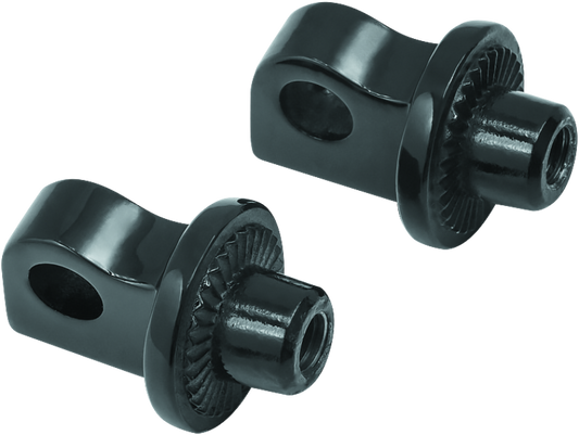 Kuryakyn Splined Peg Adapter Harley-Davidson Male Mount Black - Racecraft Industries