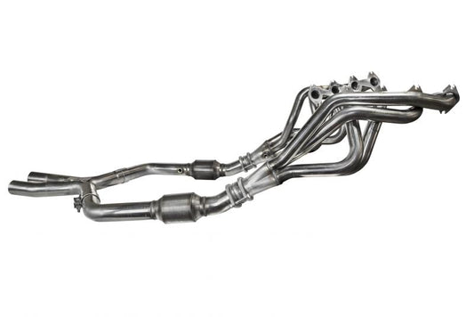 Kooks 05-10 Ford Mustang GT Manual 1 5/8in x 2 1/2in SS Long Tube Headers and OEM Catted SS X Pipe - Racecraft Industries
