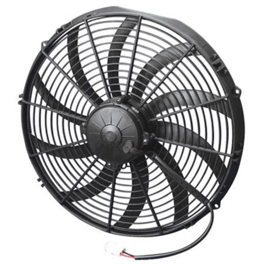 SPAL 2024 CFM 16in High Performance Fan - Pull/Curved (VA18-AP71/LL-59A) - Racecraft Industries