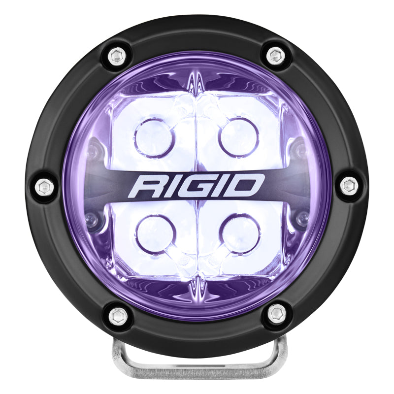 Rigid Industries 360-Series 4in LED Off-Road Spot Beam - RGBW (Pair) - Racecraft Industries
