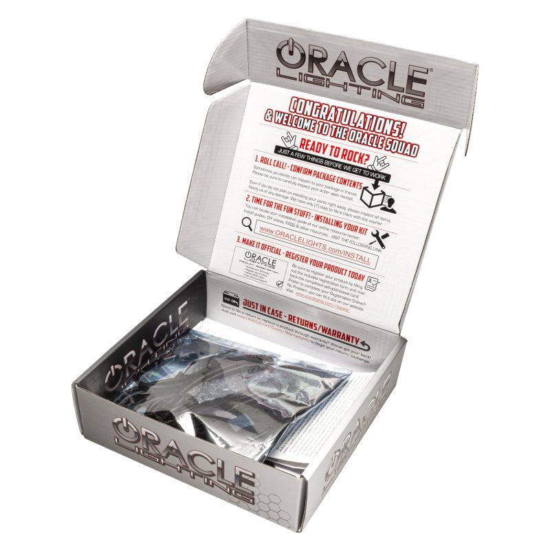 Oracle Ford Mustang 10-13 WP LED Fog Halo Kit (Grille Style) - White SEE WARRANTY - Racecraft Industries