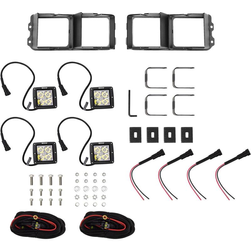 Westin Universal Light Kit for Outlaw Front Bumpers - Textured Black - Racecraft Industries