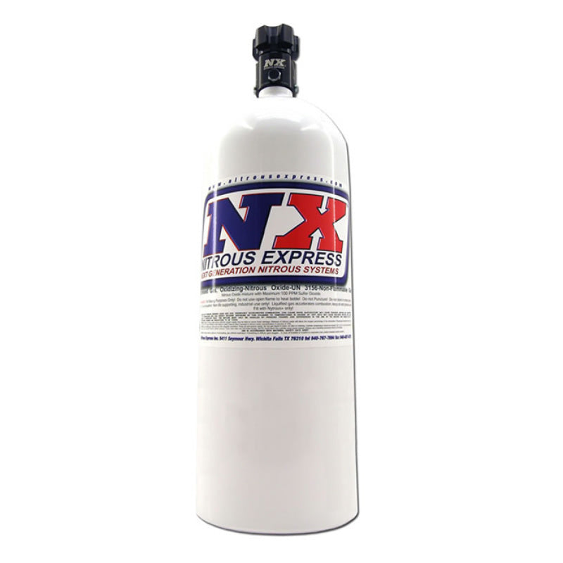 Nitrous Express 15lb Bottle w/Lightning 500 Valve (6.89 Dia x 26.69 Tall) - Racecraft Industries