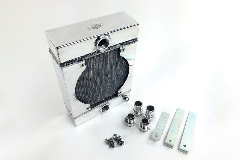 CSF Universal Drag Race / Tuck Radiator w/9in Spal Fan - 10.5in H x 10in L x 3.6in W - Racecraft Industries