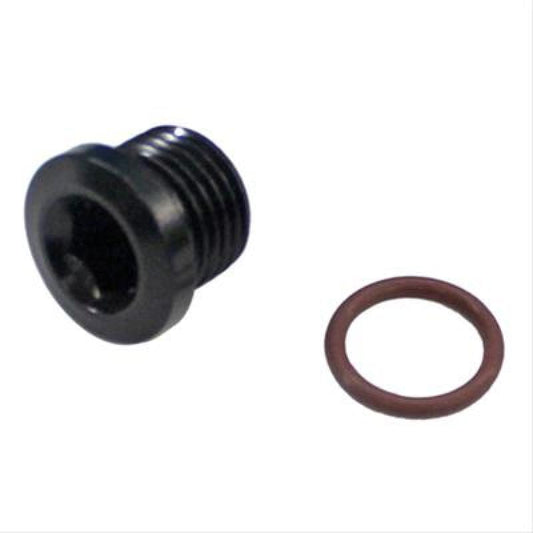 Fragola -12AN (1 1/16-12) Socket Hex Port Plug - Black - Racecraft Industries