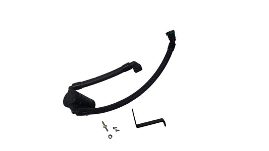 J&L 2024 Ford Mustang GT w/ Whipple Supercharger Oil Separator 3.0 PCV Side - Black Anodized - Racecraft Industries