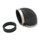 Spectre Coupler Elbow Reducer 3in. / 90 Degree w/2.5in. Insert (PVC) - Black - Racecraft Industries