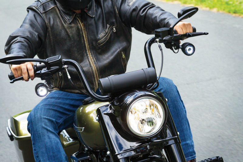 Kuryakyn Teardrop Mirrors Satin Black - Racecraft Industries