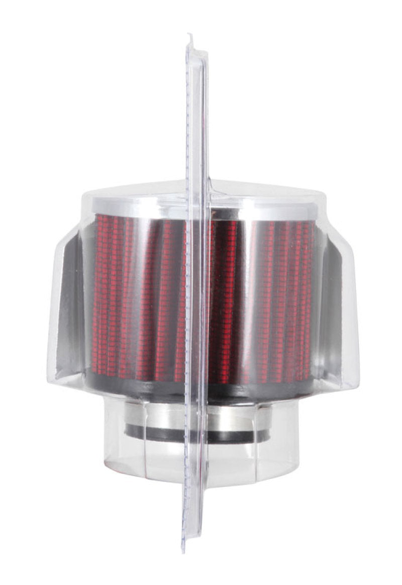K&N 1.5in Flange ID x 3in OD x 2.5in Height Clamp On Crankcase Vent Filter - Racecraft Industries