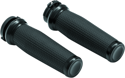 Kuryakyn Thresher Grips Dual Cable Black - Racecraft Industries