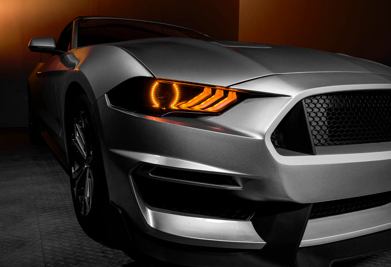Oracle Lighting 18-23 Ford Mustang Dynamic ColorSHIFT LED Headlights - Black Series SEE WARRANTY - Racecraft Industries