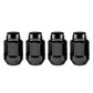 McGard Hex Lug Nut (Cone Seat Bulge Style) M14X1.5 / 22mm Hex / 1.635in. Length (4-Pack) - Black - Racecraft Industries