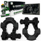 Rhino USA 8T Super Shackle 2-Pack (Matte Black) - Racecraft Industries